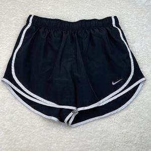Nike Dri-Fit Black and White Running Shorts Size Medium